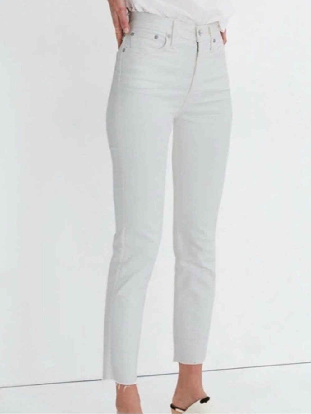 Madewell Perfect Vintage crop Jean white